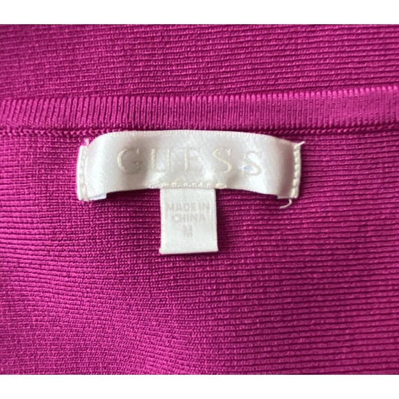 GUESS Zaylee Mirage Top Pink Bandage Crop Top Stretch Size S - Picture 6 of 6